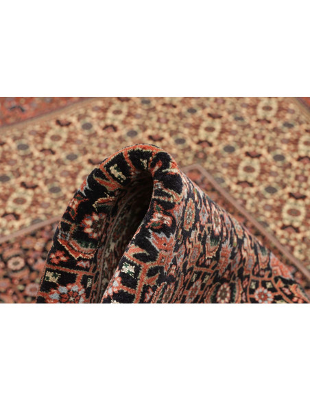 Rug Bidjar with silk Persia sky blue 256x355