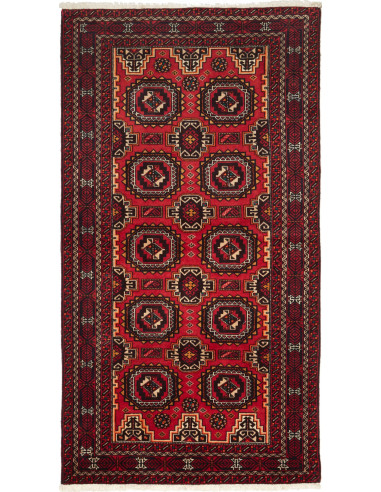 Baluch 103x194 Cm Baluch, Persia, Hand-carded Wool warp: