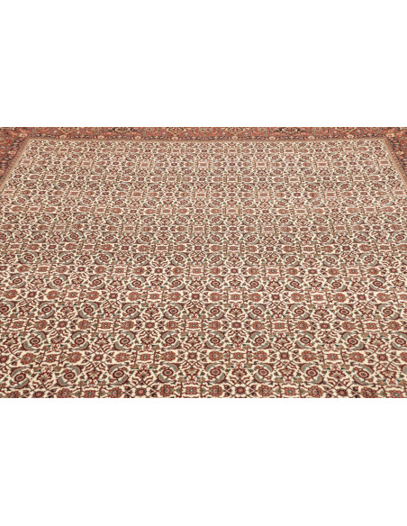 Tappeto Bidjar con seta Persia marrone 250x337