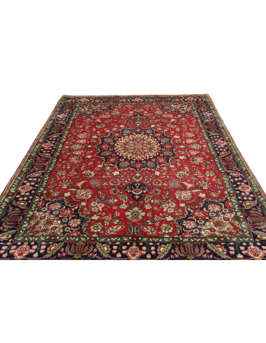 Tabriz 204x278 Cm Tabriz, Persia, Lana Cardata A Mano