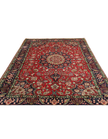 Tabriz 204x278 Cm Tabriz, Persia, Lana Cardata A Mano