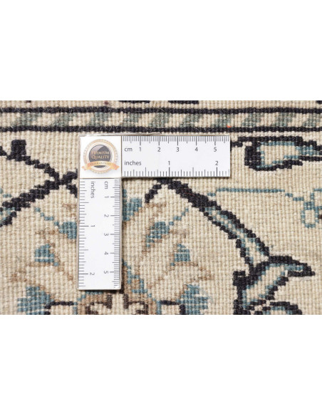 Tappeto Nain Kashmar Persia grigio 196x302