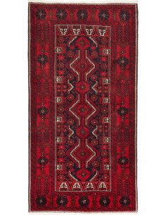 Baluch 106x205 Cm Baluch Persia Lana Cardata A Mano Cotone