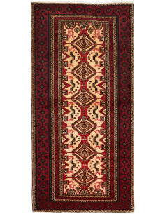 Baluch 100x208 Cm Baluch Persia Hand-carded Wool