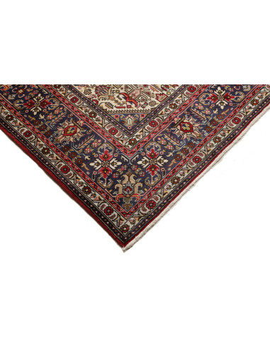 Rug Tabriz Persia maroon beige 203x295
