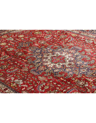 Rug Tabriz Persia maroon beige 203x295