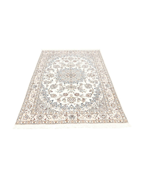 Hand Made Rug Nain 9la Persia 130x200 Ivory Blu