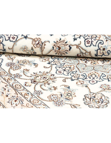 Hand Made Rug Nain 9la Persia 130x200 Ivory Blu