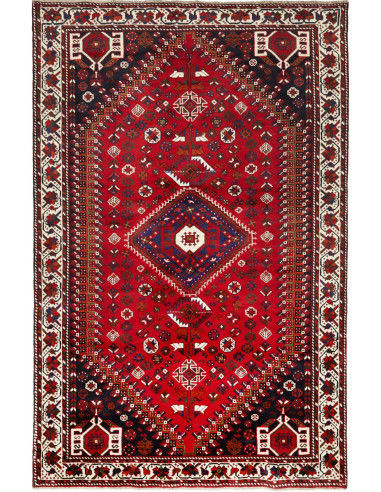Shiraz 162x252 Cm Shiraz, Persia, Lana Cardata A Mano