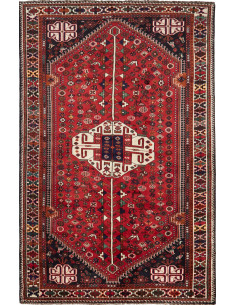 Shiraz 168x255 Cm Shiraz, Persia. Hand-carded Wool warp: