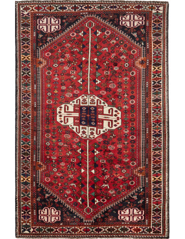 Shiraz 168x255 Cm Shiraz, Persia. Hand-carded Wool warp: