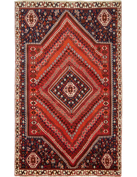 Shiraz 172x285 Cm Shiraz Persia Lana Cardata A Mano Cotone