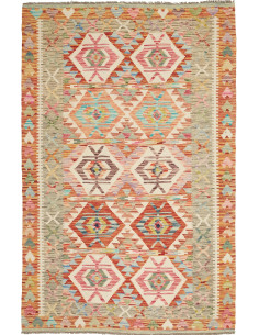 Kilim 120x186 Cm Kilim Afghanistan Lana Cardata A Mano Trama