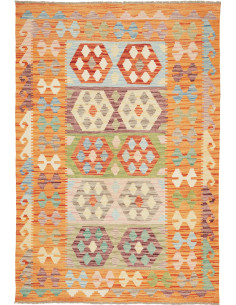 Kilim 124x183 Cm Kilim, Afghanistan, Lana Cardata A Mano,