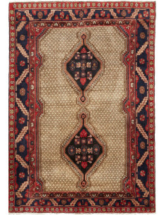 Hosseinabad 127x182 Cm Hosseinabad Persia, Lana Cardata A