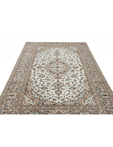 Kashan 202x295 Cm Kashan, Persia, Lana Cardata A Mano