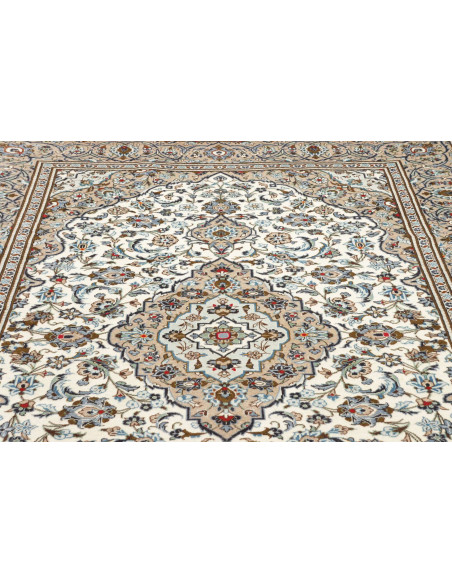 Kashan 202x295 Cm Kashan, Persia, Lana Cardata A Mano