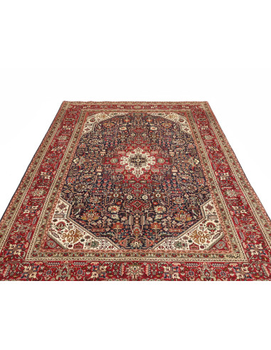 Tabriz 198x294 Cm Tabriz Persia Lana Cardata A Mano Cotone