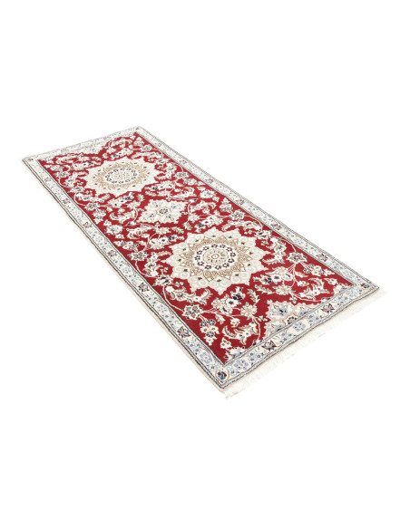 Nain 9la 80x200 Cm Nain 9la, Persia, Hand-carded Wool And