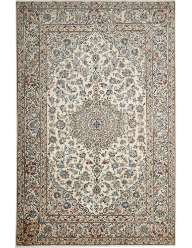 Tappeto Kashan Persia beige bianco 193x298