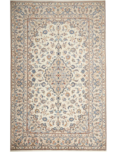Tappeto Kashan Persia beige bianco 192x300