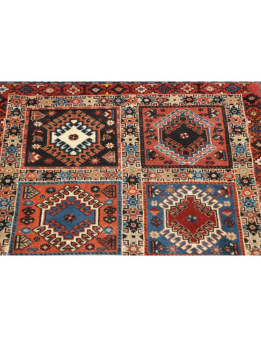 Yalameh 78x132 Cm Yalameh, Persia, Lana Cardata A Mano