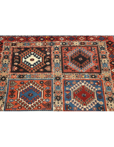 Yalameh 78x132 Cm Yalameh, Persia, Lana Cardata A Mano