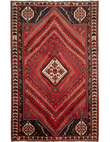 Shiraz 177x280 Cm Shiraz, Persia, Hand-carded Wool, Cotton