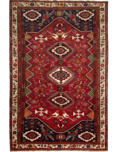 Shiraz 182x279 Cm Shiraz, Persia, Lana Cardata A Mano,