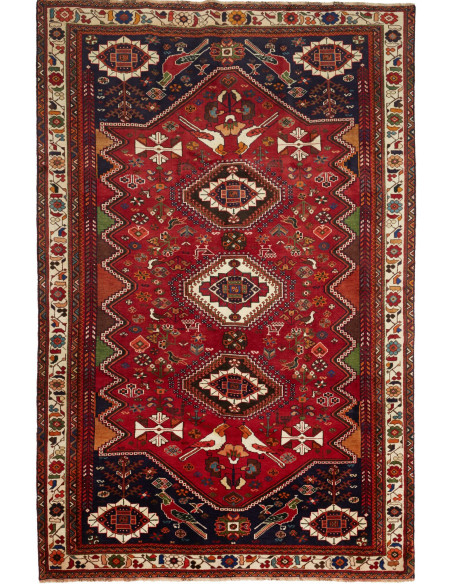 Shiraz 182x279 Cm Shiraz, Persia, Hand-carded Wool, Cotton,