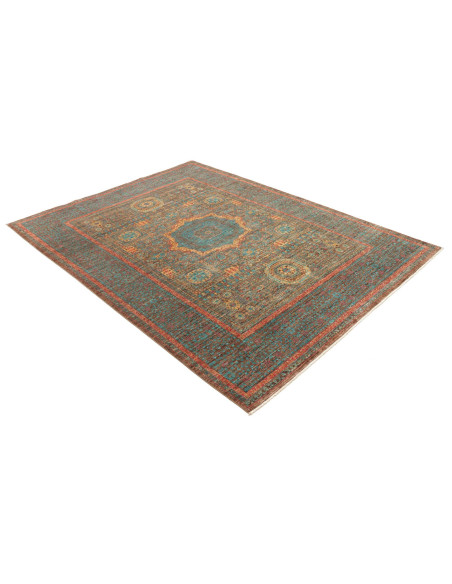 Rug Mamlouk Pakistan 172x233 Petrol Blue Brown