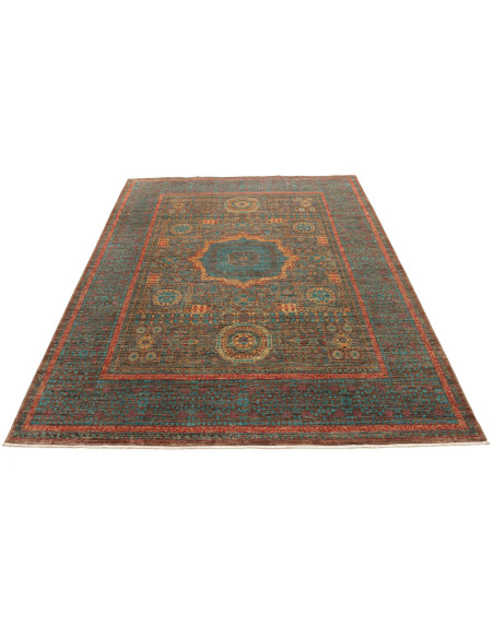 Rug Mamlouk Pakistan 172x233 Petrol Blue Brown