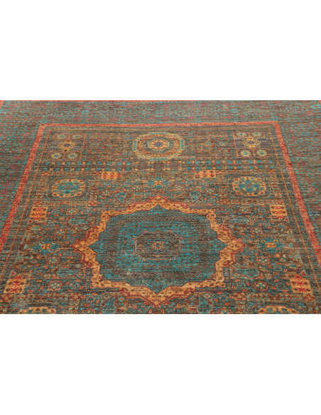Rug Mamlouk Pakistan 172x233 Petrol Blue Brown