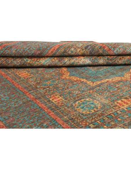 Rug Mamlouk Pakistan 172x233 Petrol Blue Brown