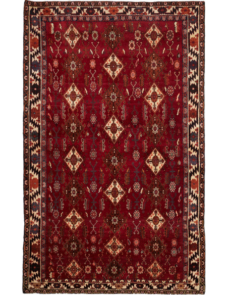 Shiraz 158x258 Cm Shiraz, Persia, Hand-carded Wool warp:
