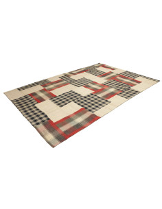 Patch 200x303 Cm Patch, Persia, Hand-carded Wool warp: 2