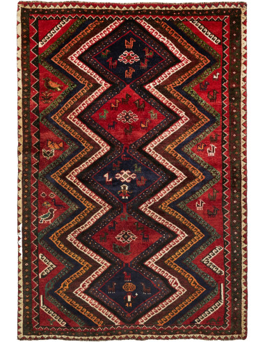 Shiraz 177x263 Cm Shiraz, Persia, Hand-carded Wool warp: