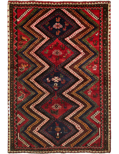 Shiraz 177x263 Cm Shiraz, Persia, Hand-carded Wool warp: