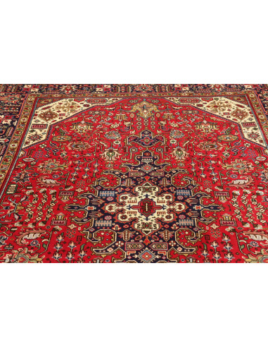 Tabriz 197x300 Cm Tabriz, Persia, Hand-carded Wool warp: