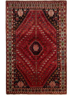 Shiraz 162x250 Cm Shiraz, Persia, Lana Cardata A Mano,