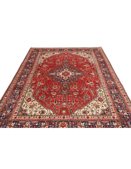 Tabriz 204x286 Cm Tabriz, Persia, Hand-carded Wool warp: