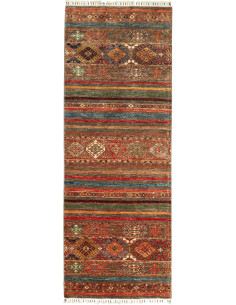 Tappeto Samarkand Pakistan marrone grigio 83x239