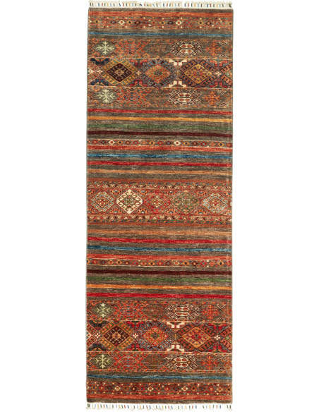 Rug Samarkand Pakistan brown grey 83x239