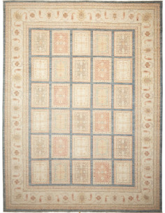 Tappeto Bakhteari Pakistan marrone bianco 302x392