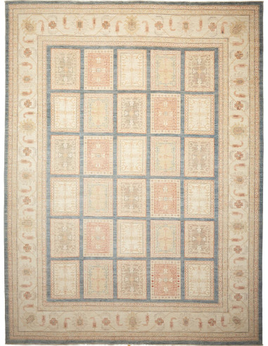 Rug Bakhteari Pakistan maroon white 302x392