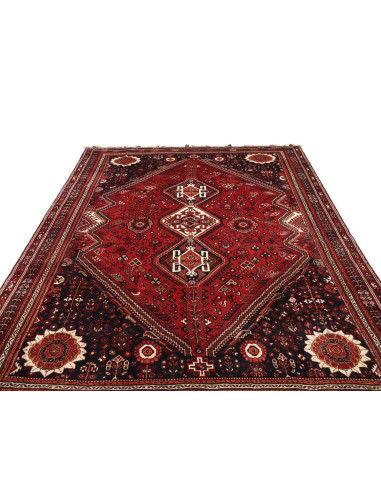 Geometric Burgundy Navy Blue 220x323 Cm