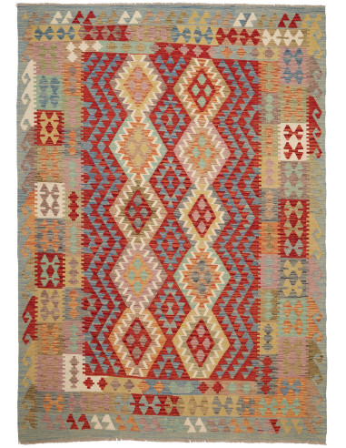 Kilim 170x241 Cm Kilim, Afghanistan, Lana Cardata A Mano