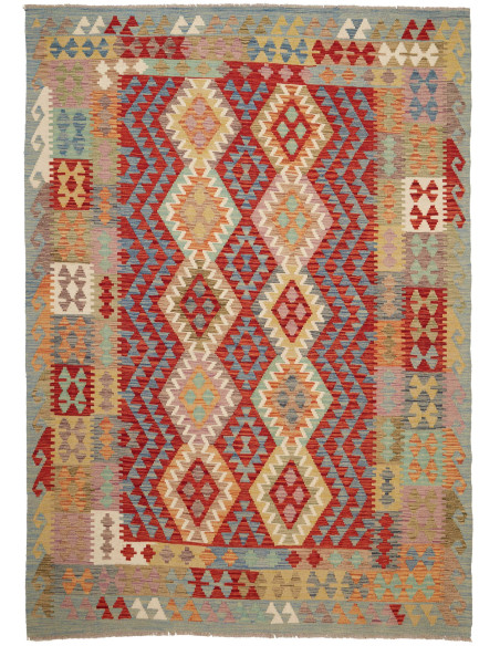 Kilim 170x241 Cm Kilim, Afghanistan, Lana Cardata A Mano