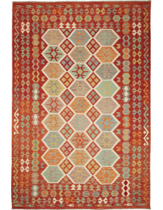 Kilim 201x297 Cm Kilim, Afghanistan, Lana Cardata A Mano