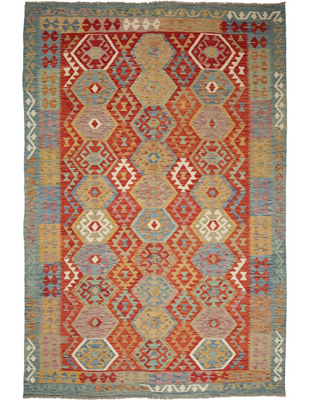 Kilim 200x297 Cm Kilim Afghanistan Lana Cardata A Mano